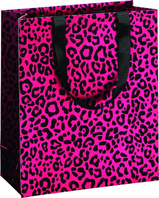 Dárková taška 18x8x21cm, Růžový panter