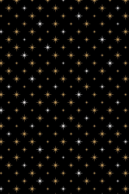 Dárkový papír archy 50x70 cm, Zlaté hvězdičky, 25 ks