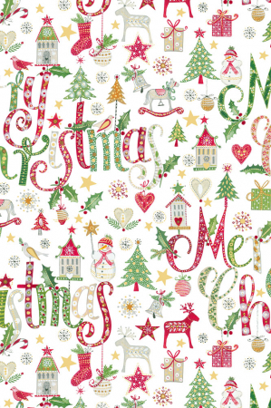 detail Dárkový papír role 70x200 cm, Vánoční dekorace