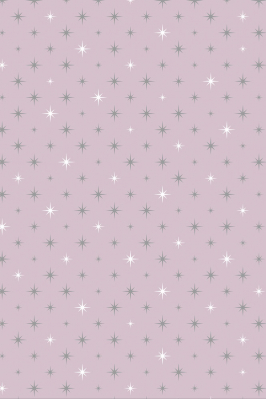 Dárkový papír role 70x150cm, Hvězdy, světle šeříkový