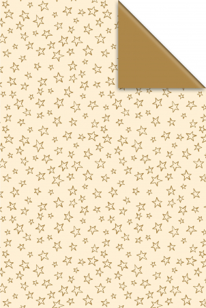 detail Set dárkových papírů role 70x500cm, Hvězdy-5 motivů, 60ks