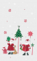 náhled Set průsvitných celofánových sáčků 14,5x23cm A5+, Vánoční nadílka, 10ks