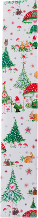 detail Dárkový sáček papírový 8,5x7,3x52cm, Vánoční stromečky