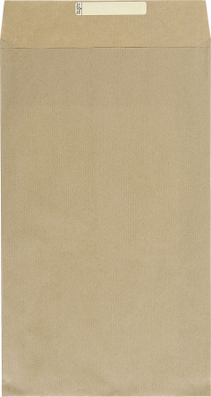 detail Dárkový sáček papírový 26x5x43+6cm, kraftový hnědý