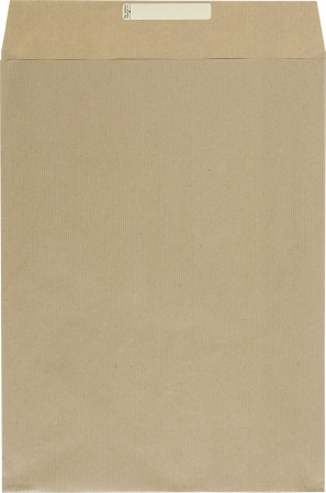 detail Dárkový sáček papírový 32x6x43+6cm, kraftový hnědý