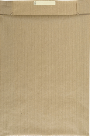 detail Dárkový sáček papírový 36x10x49+6 cm kraftový hnědý bez potisku
