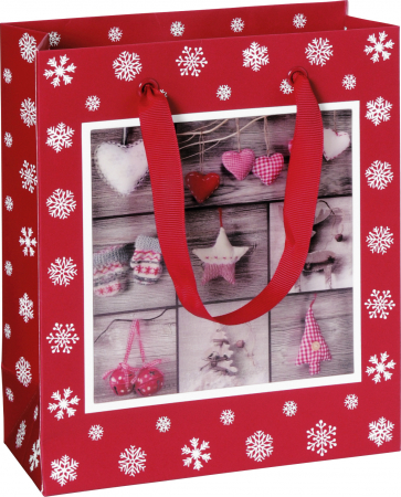 detail Dárková taška 18x8x21 cm, Vánoční dekorace