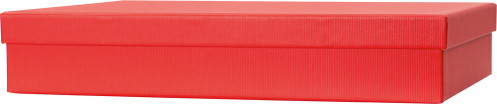 Dárková krabička 23,5x33x6cm A4+, One Colour červená