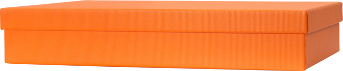 detail Dárková krabička 23,5x33x6cm A4+, One Colour tmavě oranžová
