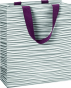 náhled Dárková taška 18x8x21cm, Vlnky, krémová