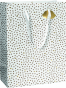 náhled Dárková taška 25x13x33cm, Drobná srdíčka a zvonečky