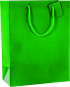 náhled Dárková taška 25x13x33cm, Sváteční zelená s leskem
