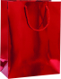 náhled Dárková taška 25x13x33cm, Uni červená lesklá