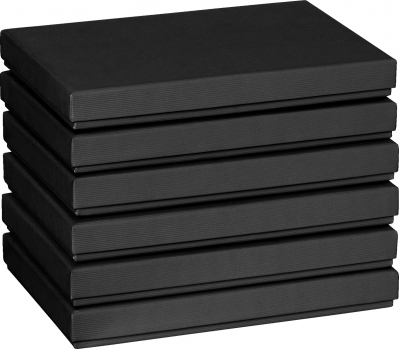Dárková krabička 17x22.5x3 A5 One Colour černá FSC