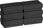 náhled Dárková krabička 6x9x3cm A8+, One Colour černá