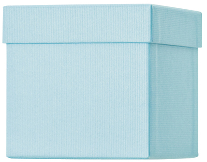 Dárková krabička CUBE 10x10x10cm, One Colour, světlá modrá