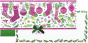náhled Dárková obálka na peníze 11x23 cm Vánoční punčošky