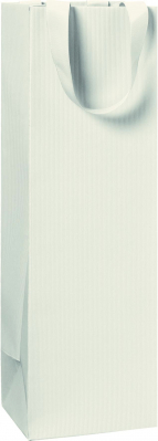 Dárková taška 11x10,5x36cm, One Colour krémová