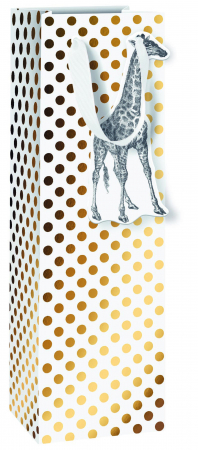 detail Dárková taška 11x10.5x36 cm Žirafa