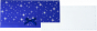 náhled Dárková obálka na peníze 11x23 cm: Hvězdičky v modré