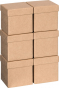 náhled Dárková krabička 13,5x13,5x12,5cm, One Colour natural