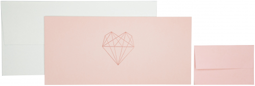 Dárková obálka na peníze nebo voucher 11x23cm, Diamant