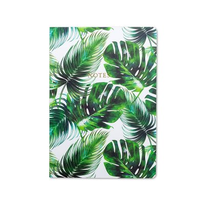 Zápisník A5 Palm Leaf Print - Tropical Leaf