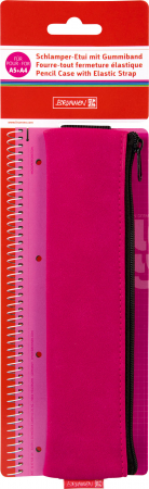 detail Pouzdro na tužky s elastickou gumičkou růžové