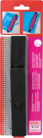 detail Pouzdro na tužky s elastickou gumičkou růžové
