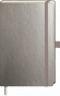 náhled Metalický zápisník Kompagnon 12,5 x 19,5 cm, tečkovaný, antracit