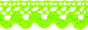 náhled Krajková páska 100% bavlna 1.5 cm x 2m zelená