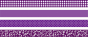 náhled Dekorační papírová páska 1.5 cm x 5 m fialová - 4 motivy