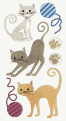 Set ozdobných samolepek - Kočky