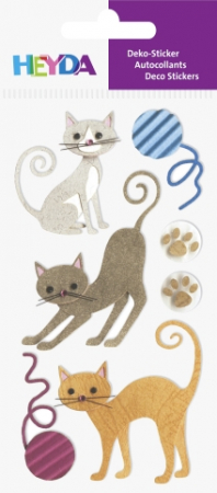 detail Set ozdobných samolepek - Kočky