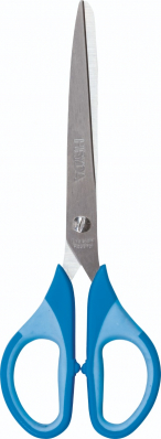 Nůžky SoftTouch 18cm azurové