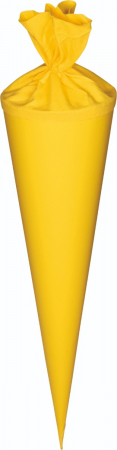 detail Školní kornout 70 cm žlutý