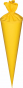 náhled Školní kornout 70 cm žlutý