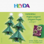 náhled Origami papír 64 listů, Zelený stromeček