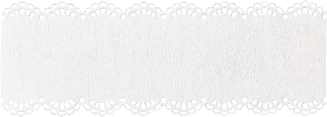 detail Papírová krajka 4.1x200cm bílá