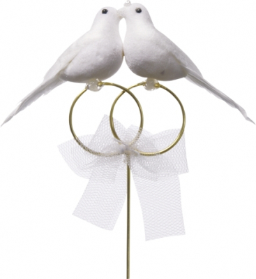 Svatební holubice 6x 6.5 cm