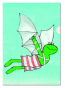 náhled L-desky fóliové A4: Létající žába, Max Velthuijs