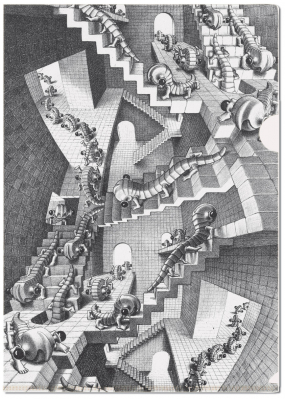 L-desky fóliové A4: Schody do nebe, M.C.Escher
