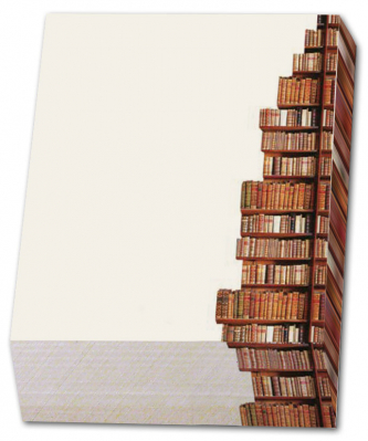 Poznámkový blok 9.5x13.5 cm Knihovna, 164 listů