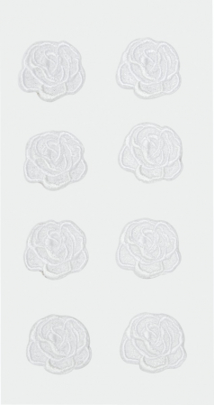 detail Textilní samolepky 7,5x16,5cm, Růže