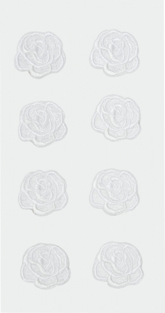 detail Textilní samolepky 7,5x16,5cm, Růže