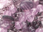 náhled Mix skleněných korálků 15g, fialové