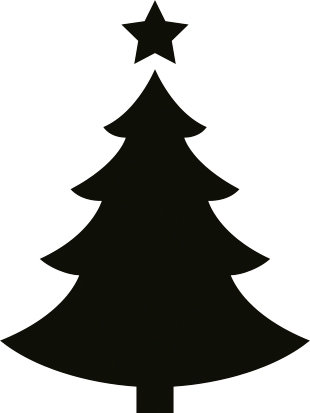 detail Flexi raznice motiv cca 4 cm Vánoční strom
