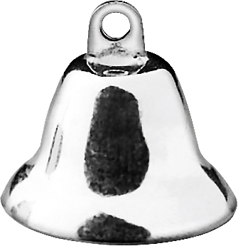 Kovové zvonečky stříbrné 1.6 cm, 3 ks