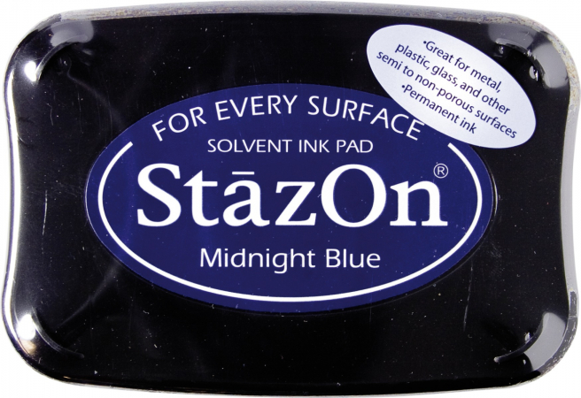 detail Razítkovací polštářek , půlnoční modrá