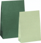 náhled Set dárkových sáčků papírových One colour zelené - 2 motivy, 6 ks